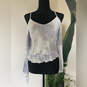 American Eagle Tie-Dye Off Shoulder Blouse